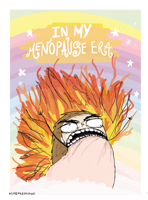 IN MY MENOPAUSE ERA / A4 TRYK