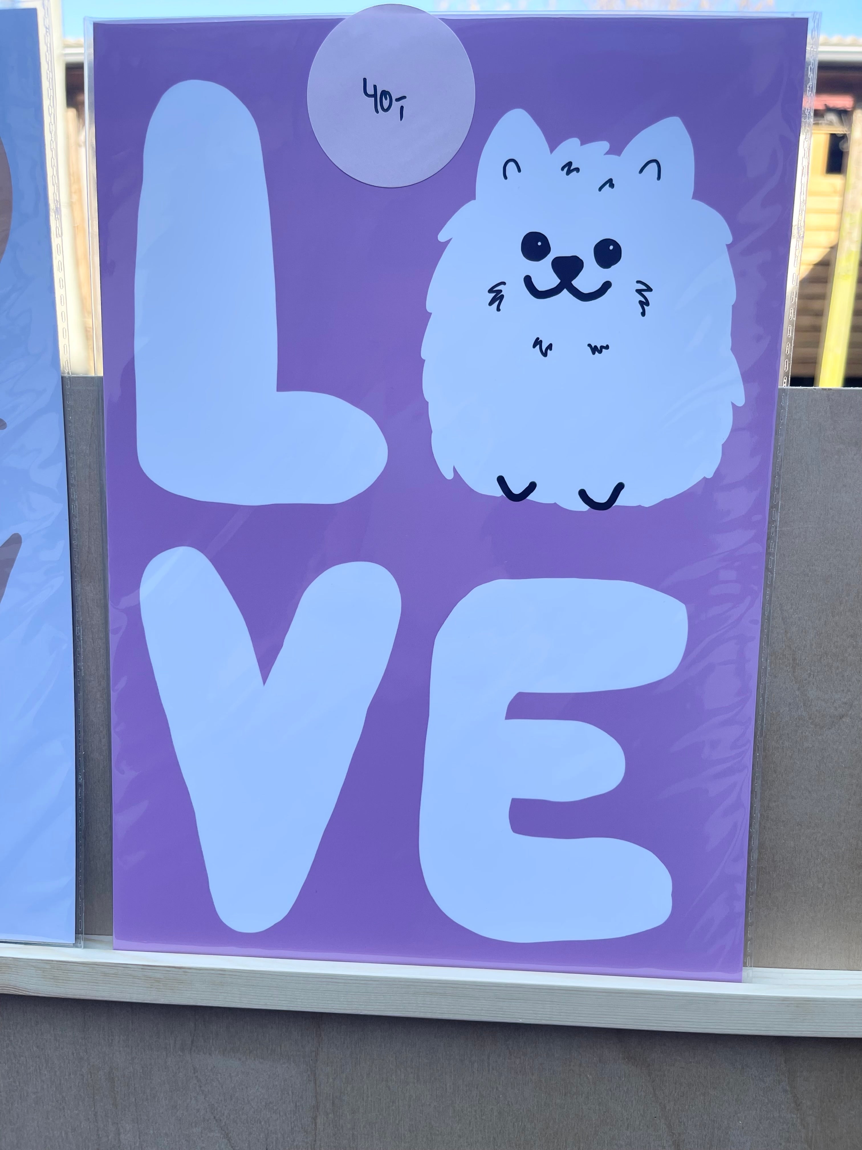 Restsalg – LOVE lilla