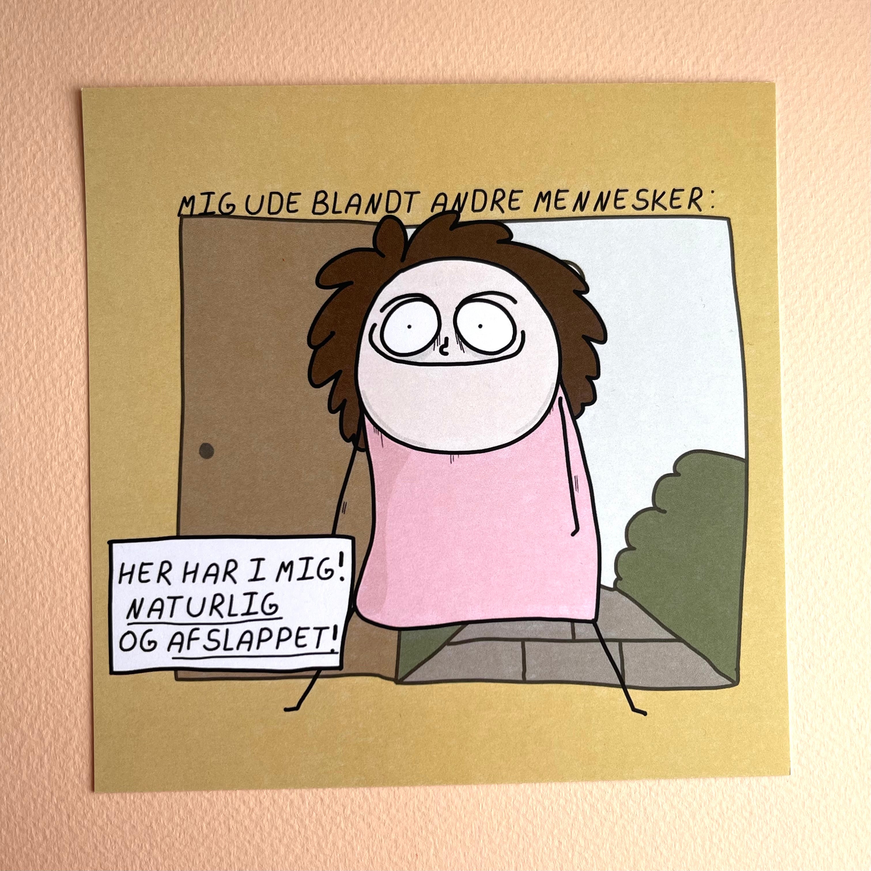 KVADRATISK KORT (14,1 X 14,1 CM) // NATURLIG OG AFSLAPPET