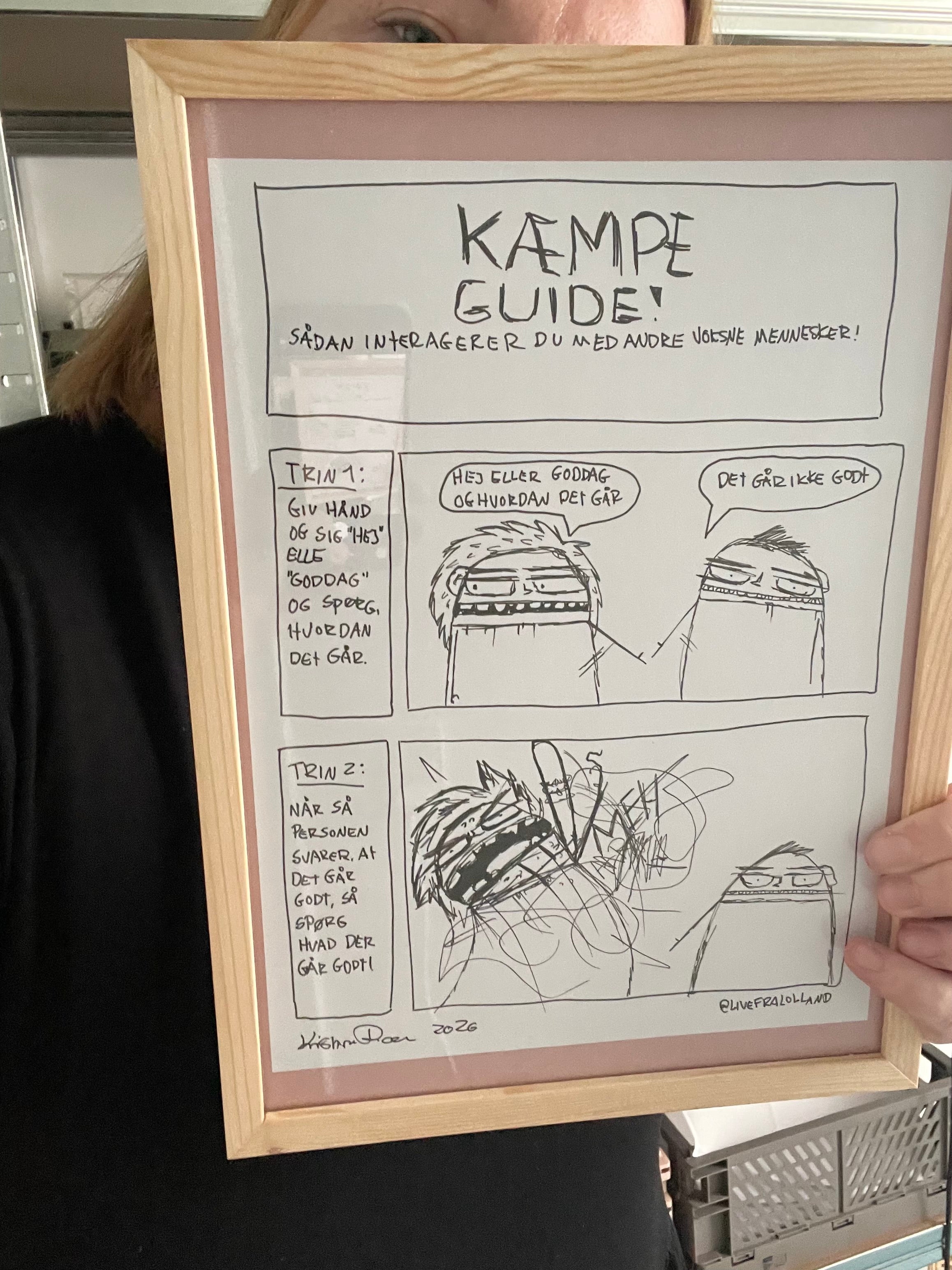 ORIGINALTEGNING / SÅDAN INTERAGERER DU MED ANDRE MENNESKER (A4)