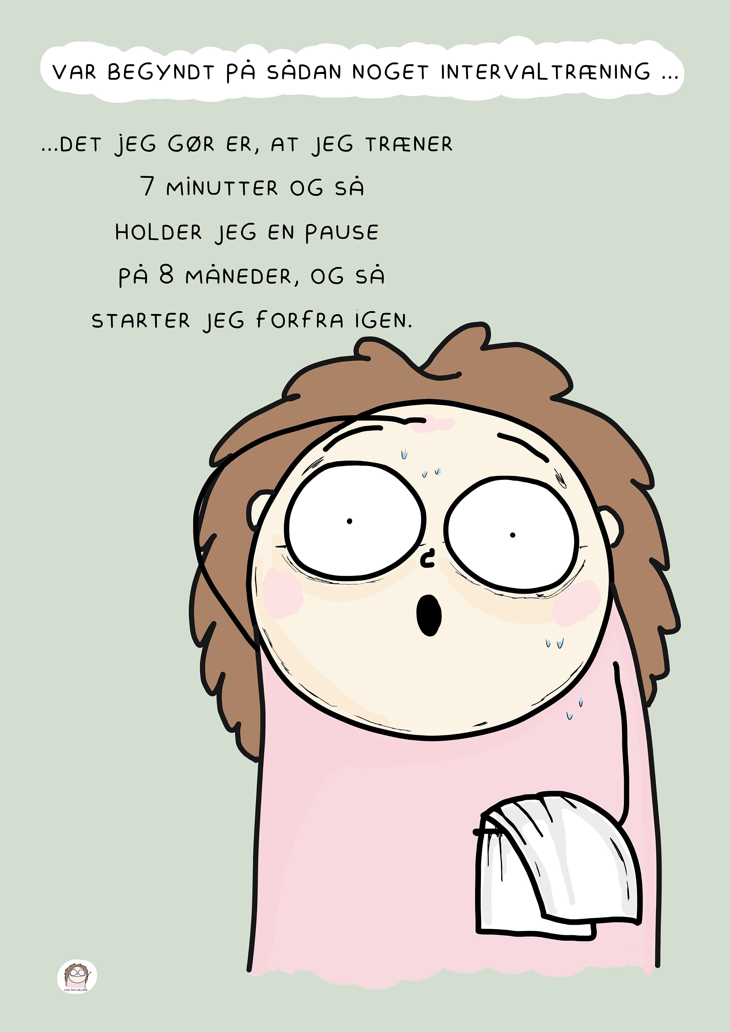 SIGNERET MINIPRINT (14,8 X 21 CM) // INTERVALTRÆNING