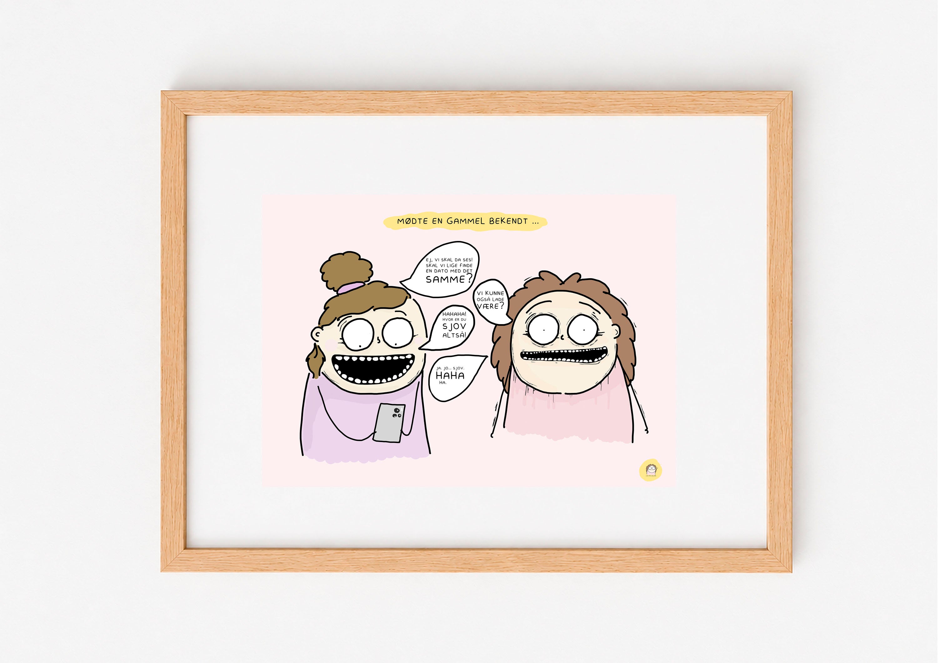 SIGNERET MINIPRINT (14,8 X 21 CM) // MØDTE EN GAMMEL BEKENDT