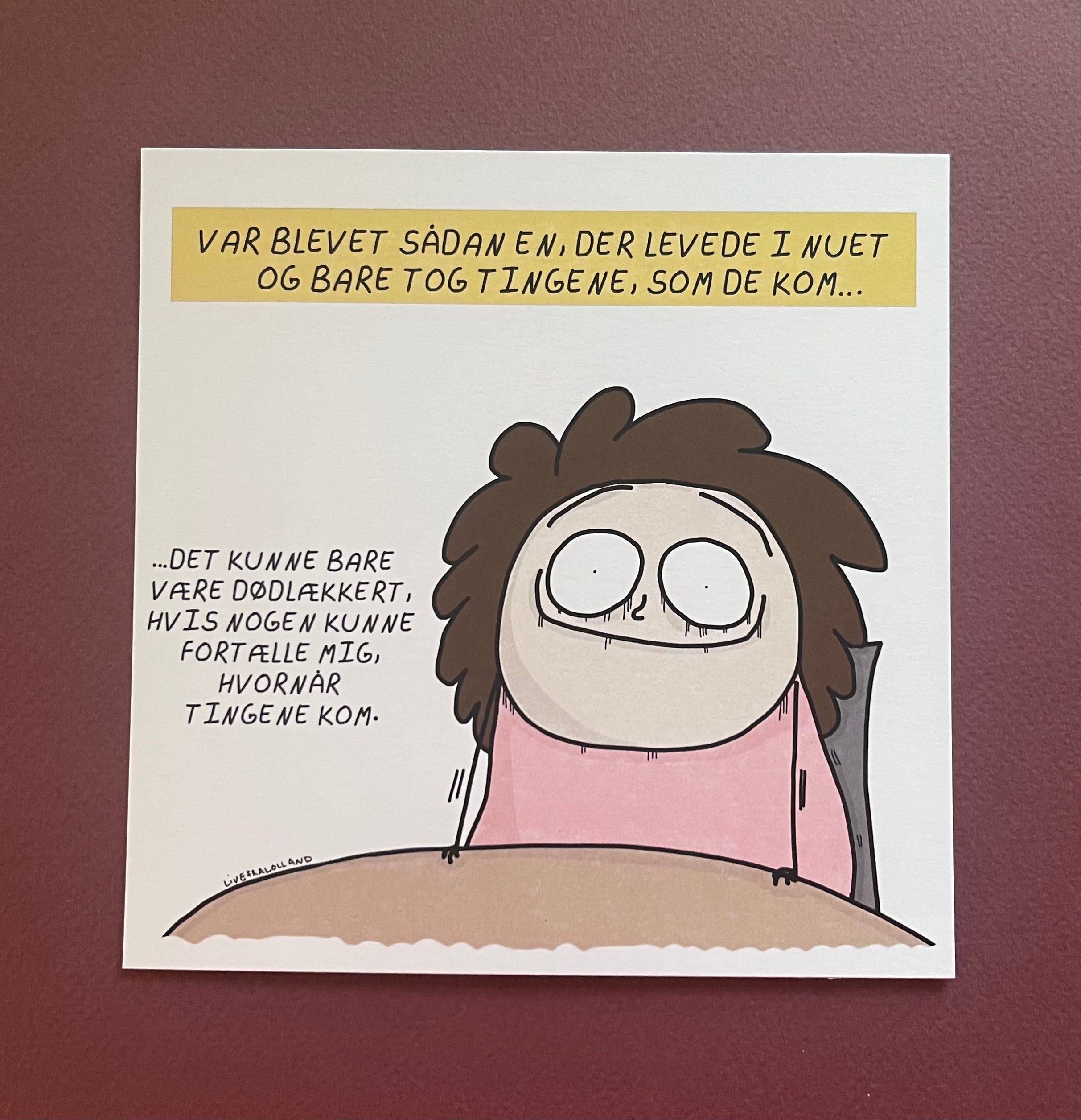 KVADRATISK KORT (14,1 X 14,1 CM) // HVORNÅR TINGENE KOMMER