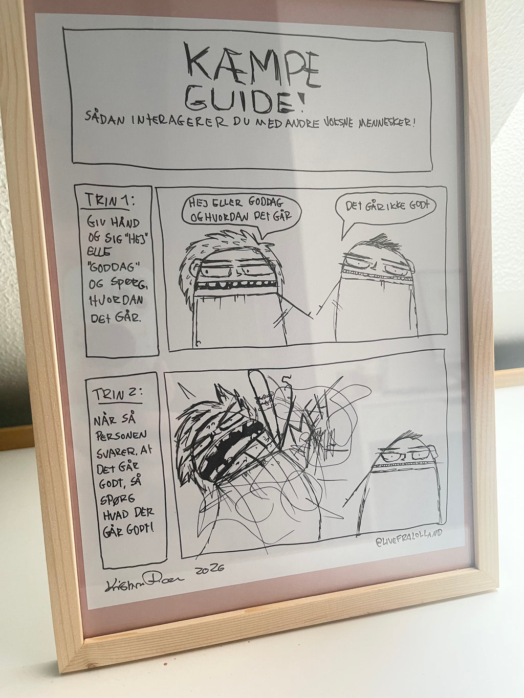 ORIGINALTEGNING / SÅDAN INTERAGERER DU MED ANDRE MENNESKER (A4)