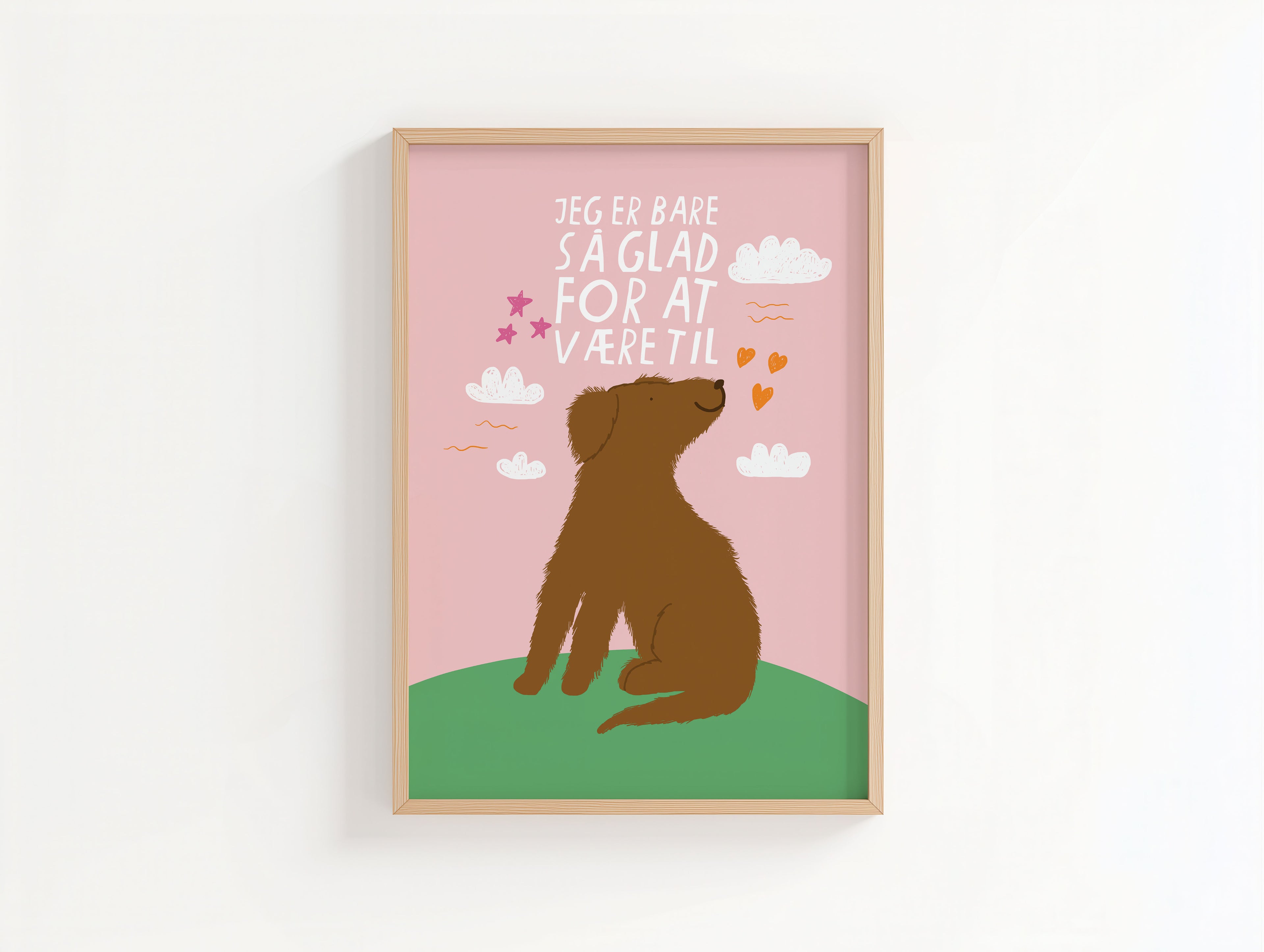 Sødt tryk med hun der har en kærlig reminder til os alle