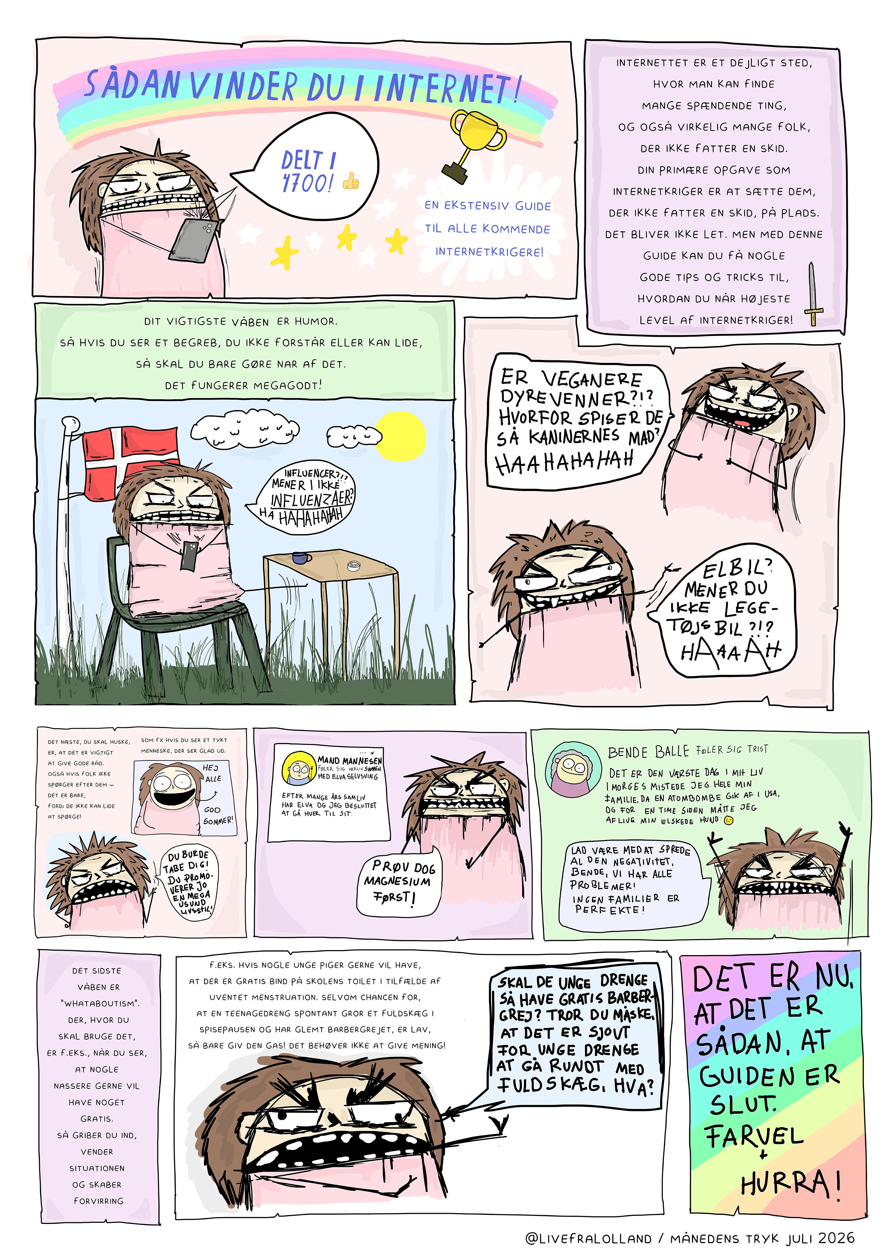 MÅNEDENS TRYK I JULI / SÅDAN VINDER DU I INTERNET! A3 POSTER