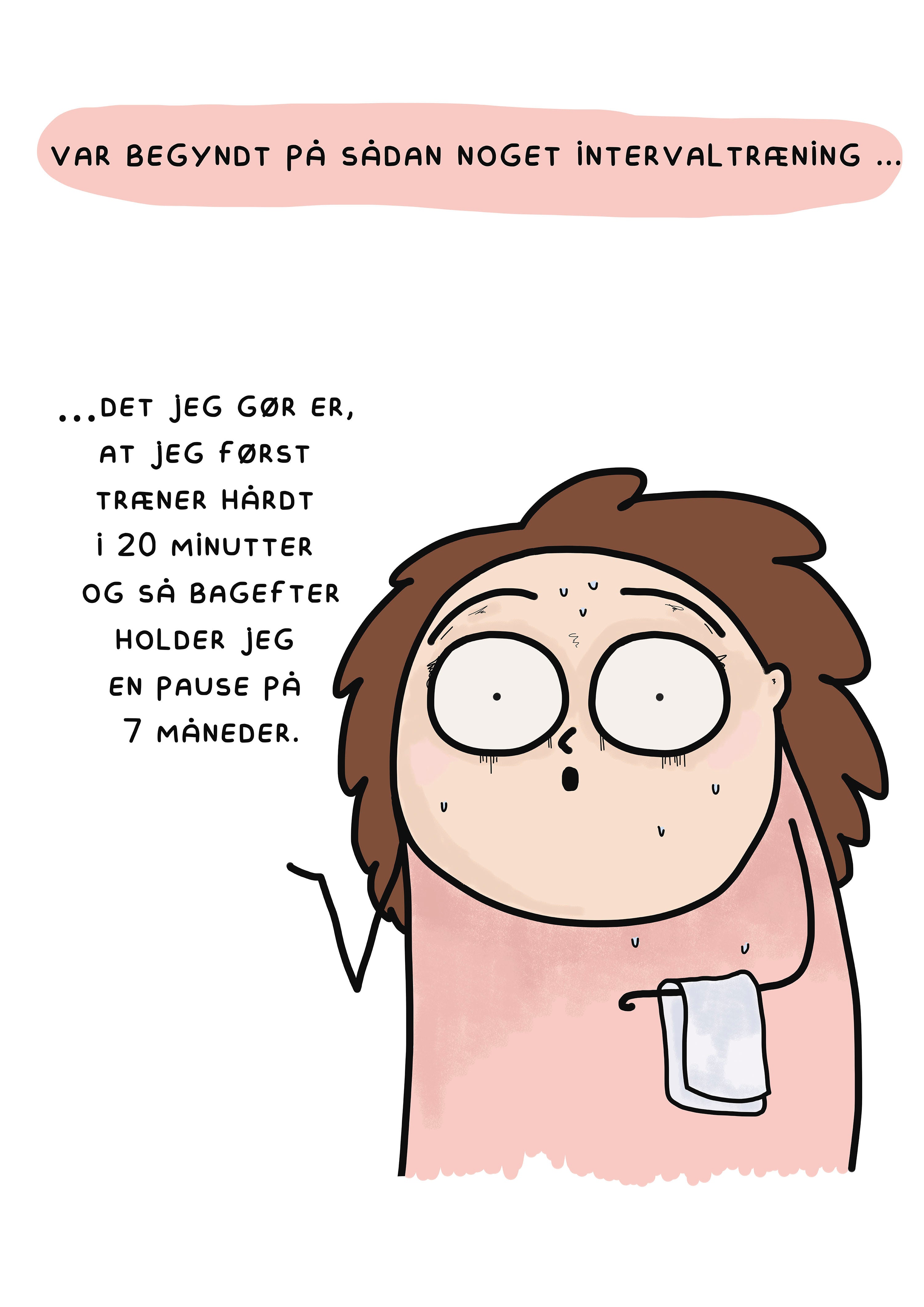 Sjov dansk plakat med humoristisk tekst – signeret kunstprint
