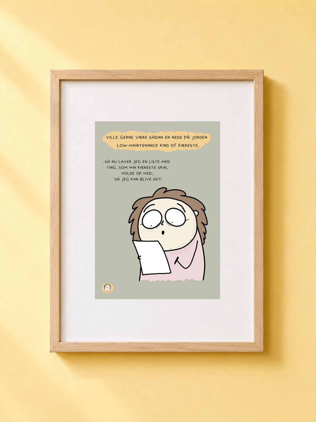 SIGNERET MINIPRINT (14,8 X 21 CM) // LOW MAINTENANCE KIND-OF-KÆRESTE