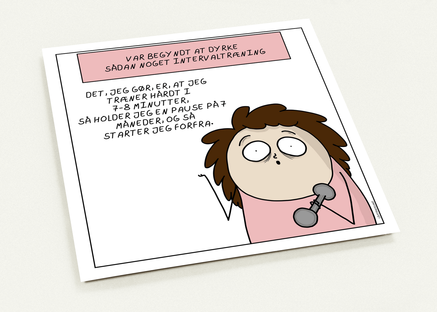 KVADRATISK KORT (14,1 X 14,1 CM) // INTERVALTRÆNING